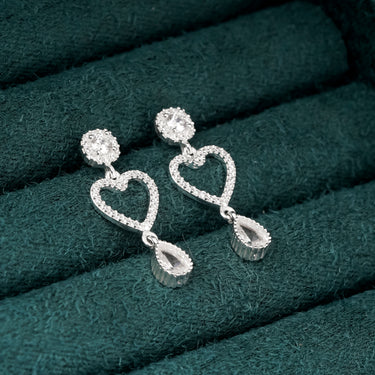 Heart Drop Earrings