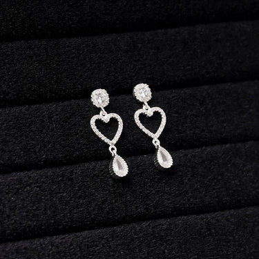 Heart Drop Earrings