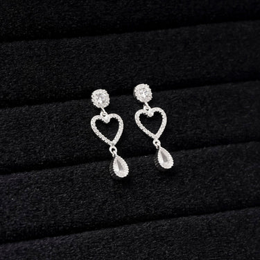 Heart Drop Earrings