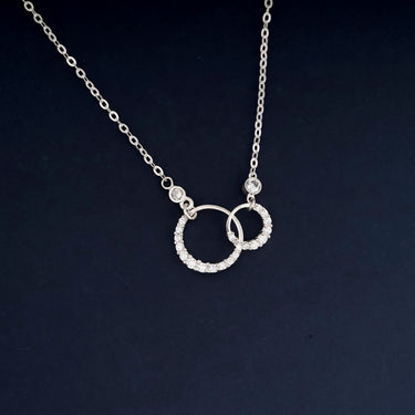 Round Hoop Dangle Necklace