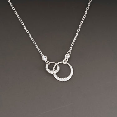 Round Hoop Dangle Necklace