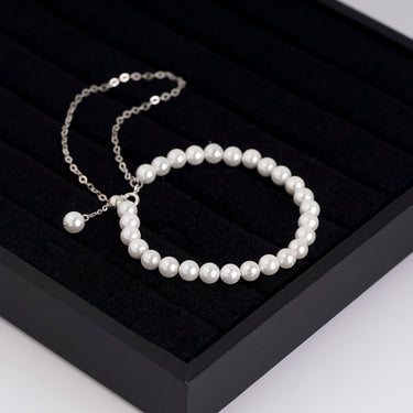 Personalized Gift For Mom - Dainty Pearl Bracelet - Happy Mother's Day, to My Beautiful Mother