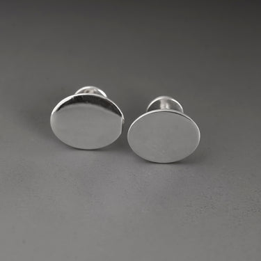 Sleek Oval Shine Cufflinks