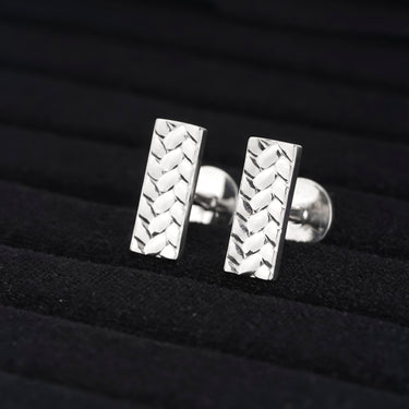 Geometric Weave Cufflinks