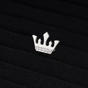 Glitter Crown Lapel Pin