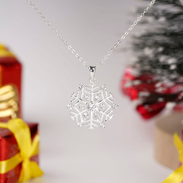 Christmas Necklace: SnowFlake 3 Pendant