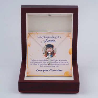 Personalized Gifts For Graduation - Successfully Graduated Necklace - Be Brave and Pursue Your Dreams, Happy Graduation.