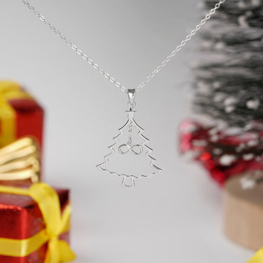 Infinite Christmas Tree Necklace