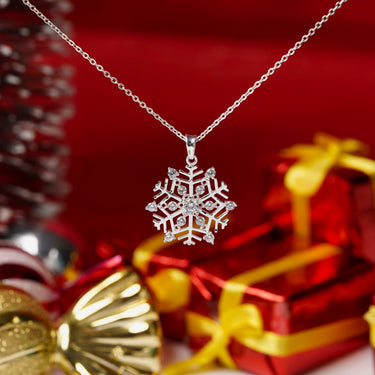 Christmas Necklace: SnowFlake 3 Pendant