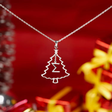 Sigma Christmas Tree Necklace