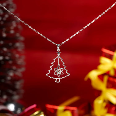 Cosmic Christmas Tree Necklace