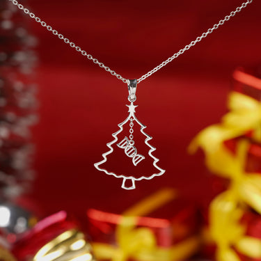 DNA Christmas Tree Necklace