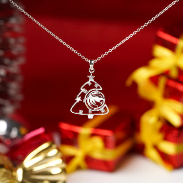 Leo Chrismas Tree Necklace