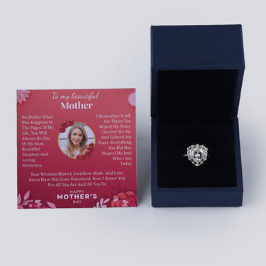 Personalized Gift For Mom - Glittering Love Ring - Moissanite - Happy Mother's Day, to My Beautiful Mother