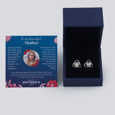 Personalized Gift For Mom - Core Memories Earrings - Moissanite - Happy Mother's Day 2, to My Beautiful Mother