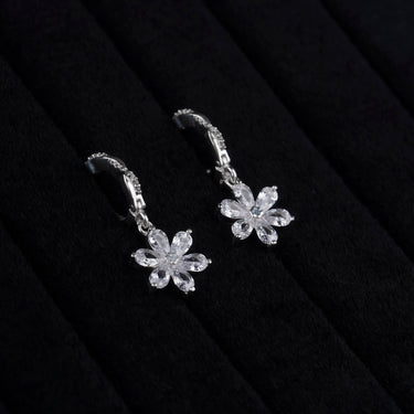 Personalized Gift For Mom - Blooming Blossom Earrings - Moissanite - Happy Mother's Day 2, to My Beautiful Mother