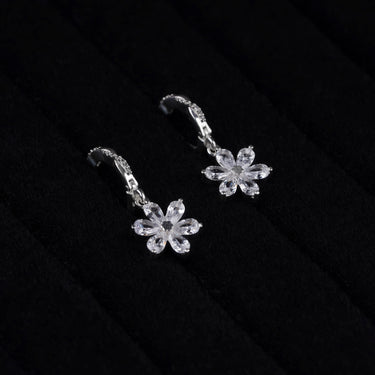 Personalized Gift For Mom - Blooming Blossom Earrings - Moissanite - Happy Mother's Day 2, to My Beautiful Mother