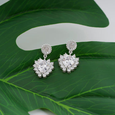 Personalized Gift For Mom - Power Stone Earrings - Moissanite - Happy Mother's Day 2, to My Beautiful Mother