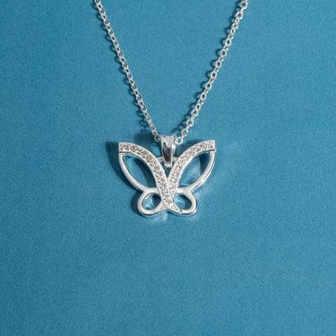 Sparkling Butterfly Necklace