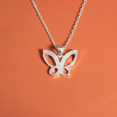 Sparkling Butterfly Necklace