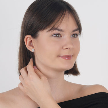 Six Petal Flower Earrings