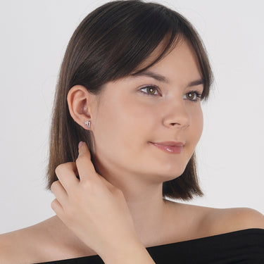 Stones Triangle Earrings