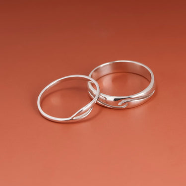 Personalized Gift For Girlfriend - Soulmate Couple Rings - Happy Valentine's Day, Love You Forever and Always, Your Boyfriend