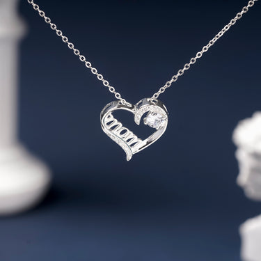 Personalized Gift For Mom - Shiny Mom Necklace - Moissanite - Happy Mother's Day 2, to My Beautiful Mother