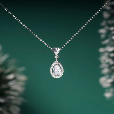 Shimmering Droplet Necklace