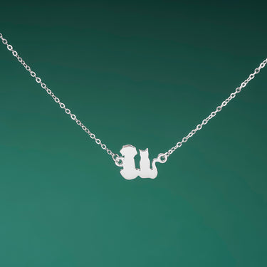 Puppy and Kitty Duo Necklace