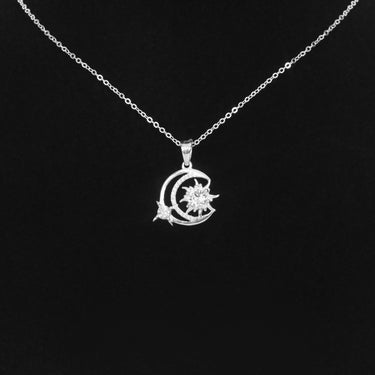 Personalized Gift For Birthday - Crescent Moon & Star Necklace - Happy Birthday to My Friend.