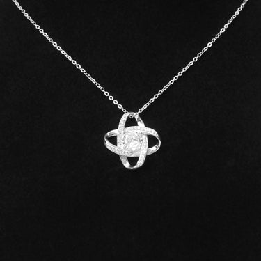 Personalized Gift For Mom - Love Knot Necklace - Moissanite - Happy Mother's Day 3, to My Beautiful Mother