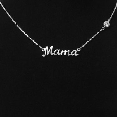 Personalized Gift For Mom - Love Mama Necklace - Moissanite - Happy Mother's Day, to My Wonderful Mother