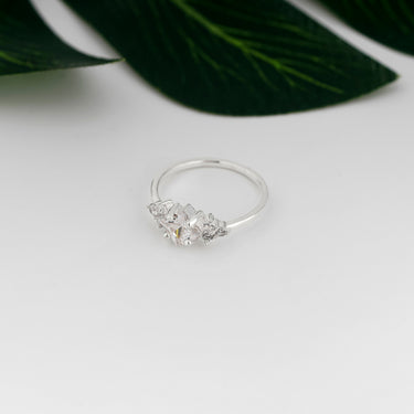 Personalized Gift For Mom - Square Sparkle Ring - Moissanite - Happy Mother's Day, to My Beautiful Mother