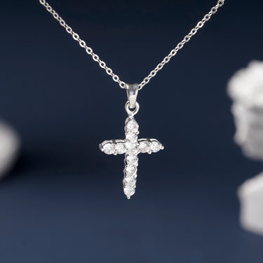 Personalized Gifts From Husband To Wife - Classic Cross Necklace - I Love You, Forever and Always