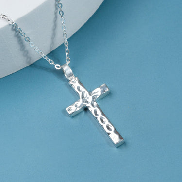 Wave Cross Necklace