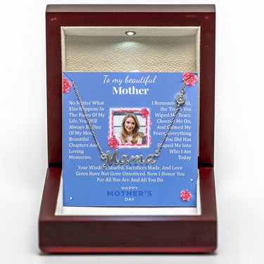 Personalized Gift For Mom - Love Mama Necklace - Happy Mother's Day, to My Wonderful Mother