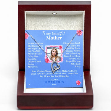 Personalized Gift For Mom - Forever Love Necklace - Moissanite - Happy Mother's Day 3, to My Beautiful Mother