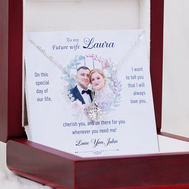 Personalized Gift from Groom to Bride - Alluring Beauty Necklace - I will Always Love You