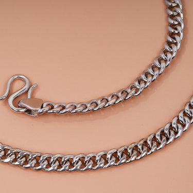 Personalized Gift from Wife to Husband - Curb Chain Necklace - 4th Weding Anniversary to Huband Gifts