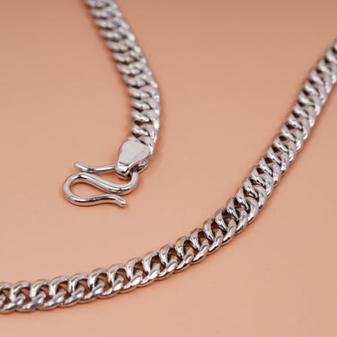 Personalized Gift For Husband  - Curb Chain Necklace - Happy Valentine's Day, I Love You, Your Future Wife.