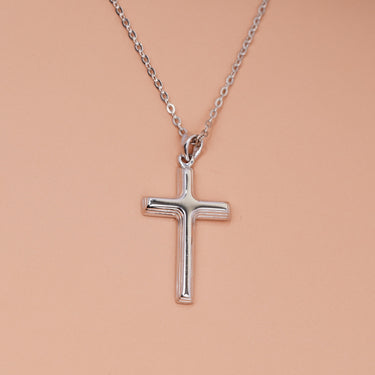 Personalized Gift For Birthday - Cross Pendant Necklace - Happy Birthday to My Stepdad, "Love You Always".