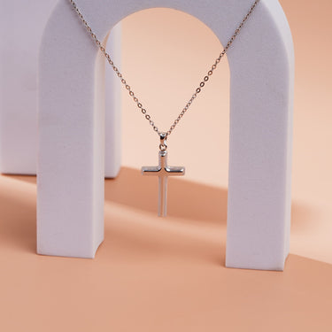 Personalized Gift For Birthday - Cross Pendant Necklace - Happy Birthday to the Best Stepdad, Sending You All My Love on Your Special Day Today!