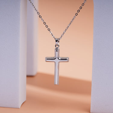 Personalized Gift For Father In Law - Cross Pendant Necklace - Thank You to My Father-in-Law for Raising and Taking Care of My Love