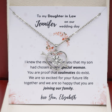 Personalized Gifts from Parent In Law to Bride - Love At First Sight - To my Daughter in Law on Our Wedding Day