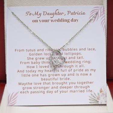 Personalized Gifts from Parent To Bride - Forever Love Necklace - To My Daughter on Your Wedding day