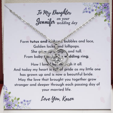 Personalized Gifts from Parent to Bride - Love At First Sight - To my Daughter on Your Wedding day