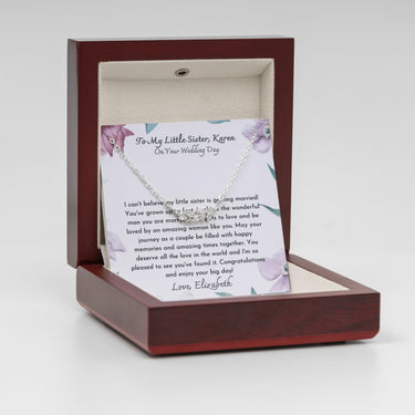 Personalized Gifts from Sibling to Bride - Leaves In Bough - To my Little Sitter on Your Wedding day