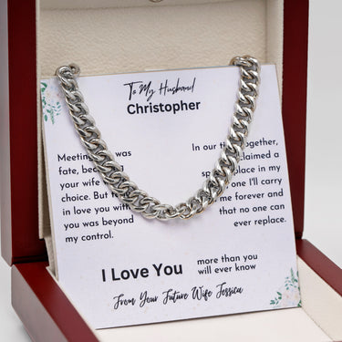 Personalized Gifts From Wife To Husband - Curb Chain Necklace - I Love You More than You Will ever Know