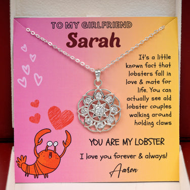 Personalized Gifts From Boyfriend To Girlfriend Gift - Sun Hill Pendant Necklace - You are My Lobster